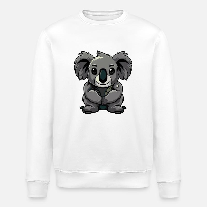 koalabär - Stanley/Stella Unisex Bio-Sweatshirt ROLLER - Weiß