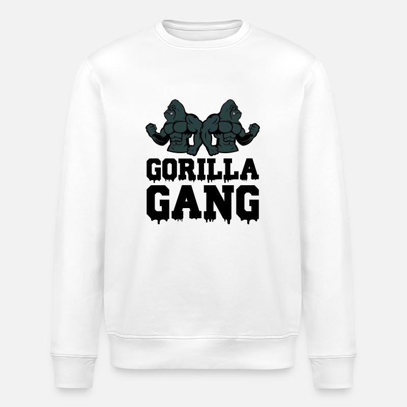 Gorilla Gang - Stanley/Stella ROLLER Unisex Organic Sweatshirt - white