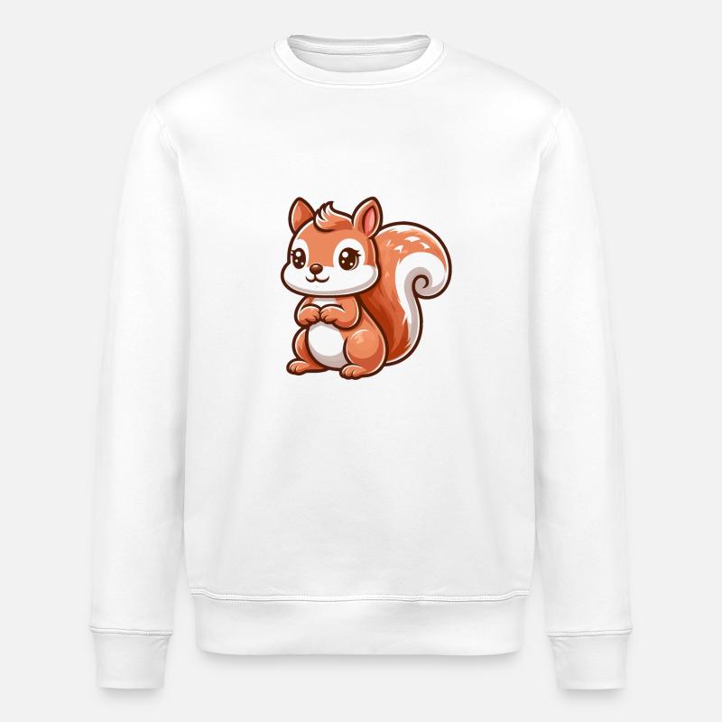 Petit écureuil mignon - Sweat bio ROLLER Stanley/Stella Unisexe - blanc