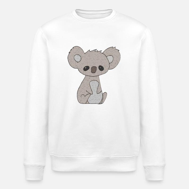 Ours Koala - Sweat bio ROLLER Stanley/Stella Unisexe - blanc