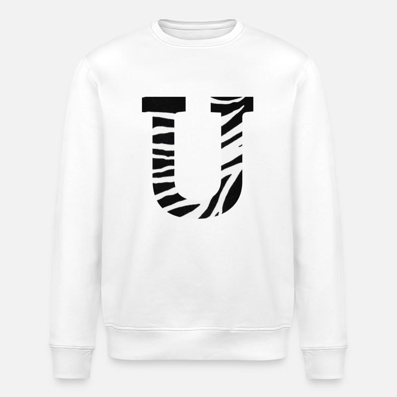 Brief an das Zebra - Stanley/Stella Unisex Bio-Sweatshirt ROLLER - Weiß