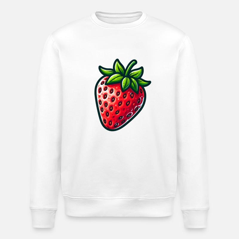 Fraise - Sweat bio ROLLER Stanley/Stella Unisexe - blanc
