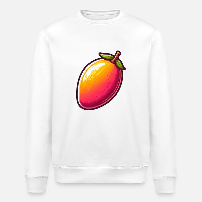 Mango große Früchte - Stanley/Stella Unisex Bio-Sweatshirt ROLLER - Weiß