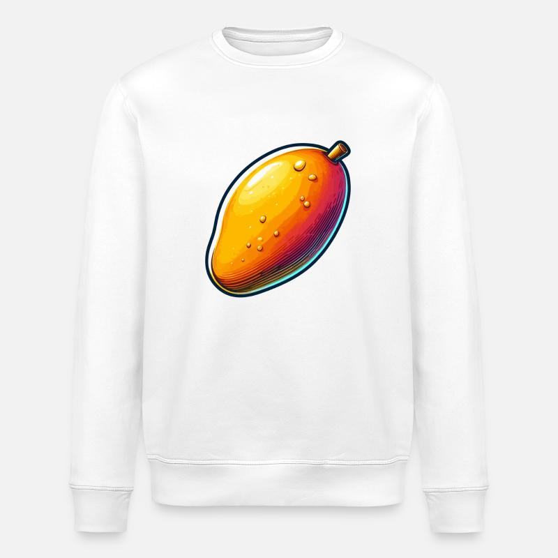 Mango juice - Stanley/Stella ROLLER Unisex Organic Sweatshirt - white