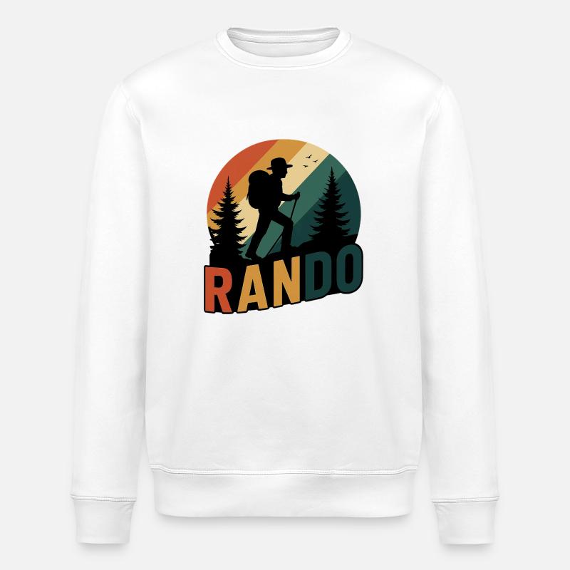 Randonne Rando randonneur - Sweat bio ROLLER Stanley/Stella Unisexe - blanc