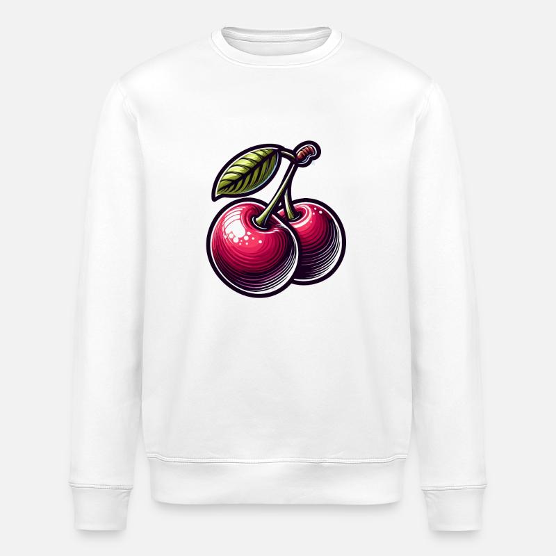 Passionskirschen - Stanley/Stella Unisex Bio-Sweatshirt ROLLER - Weiß