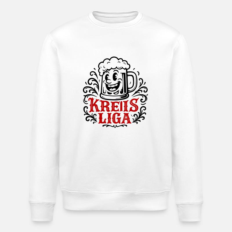 Kreisliga Bier Witzig - Stanley/Stella Unisex Bio-Sweatshirt ROLLER - Weiß