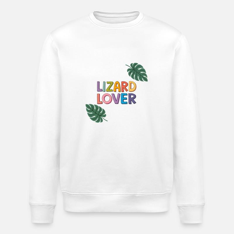 Eidechsen-Liebhaber - Stanley/Stella Unisex Bio-Sweatshirt ROLLER - Weiß