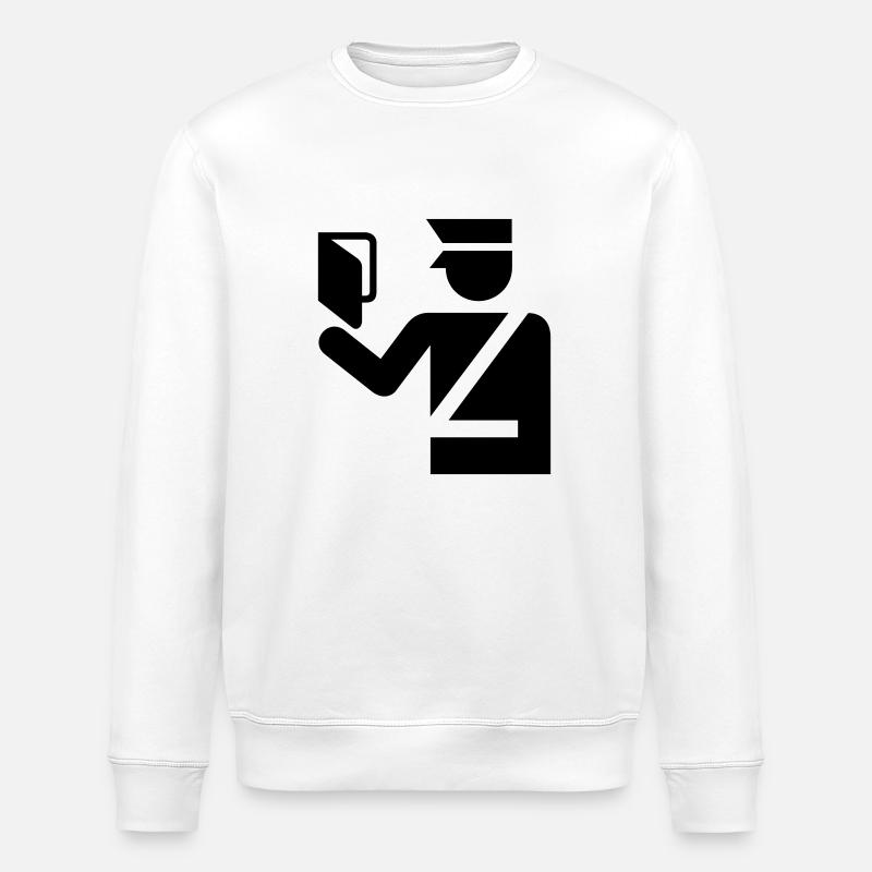 agent d'immigration - Sweat bio ROLLER Stanley/Stella Unisexe - blanc