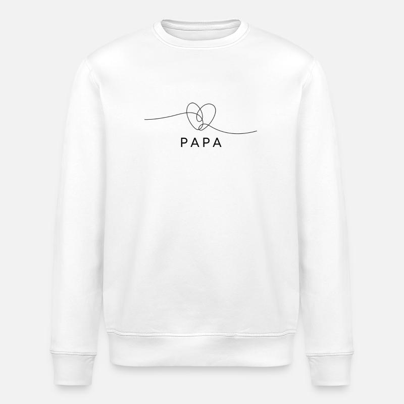 Papa - Stanley/Stella Unisex Bio-Sweatshirt ROLLER - Weiß