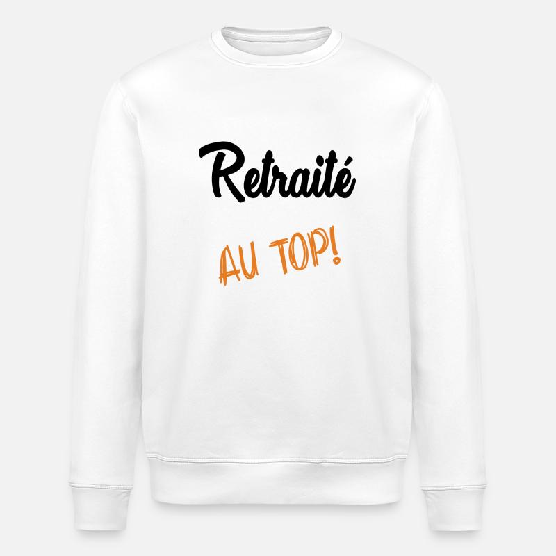 RUHESTAND - Stanley/Stella Unisex Bio-Sweatshirt ROLLER - Weiß