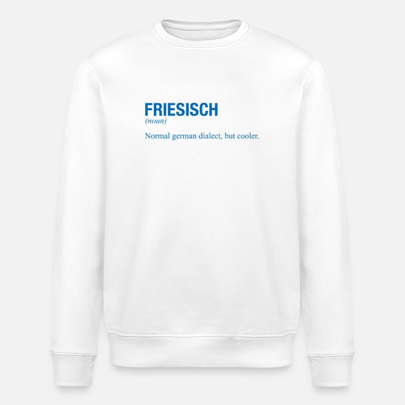 FRIESISCH - Stanley/Stella Unisex Bio-Sweatshirt ROLLER - Weiß