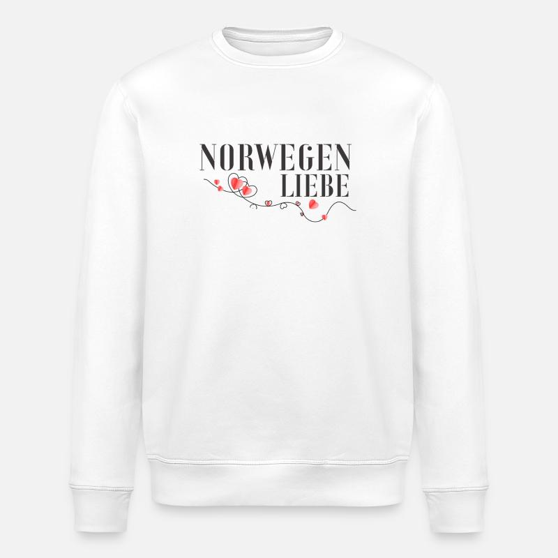 Norwegenliebe - Stanley/Stella Unisex Bio-Sweatshirt ROLLER - Weiß
