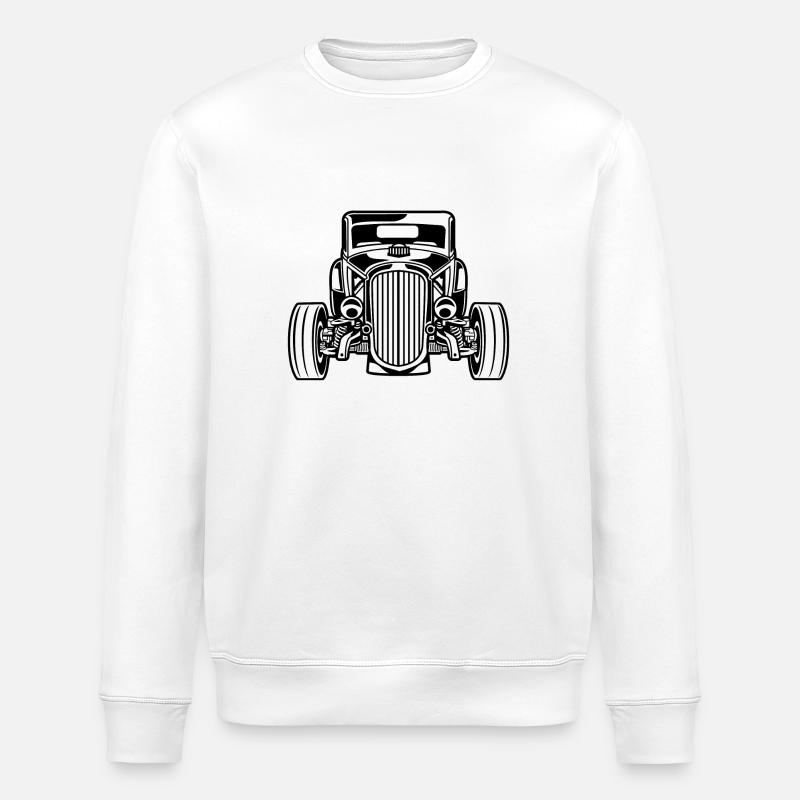 Hot Rod / Rat Rod 07_schwarz - Sweat bio ROLLER Stanley/Stella Unisexe - blanc