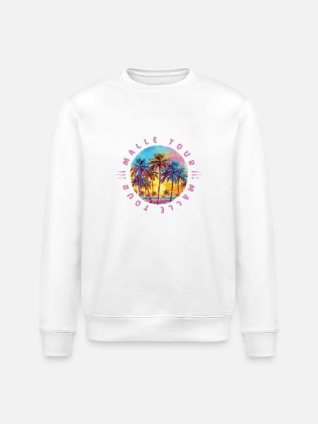 Malle Tour Palmen - Stanley/Stella Unisex Bio-Sweatshirt ROLLER - Weiß