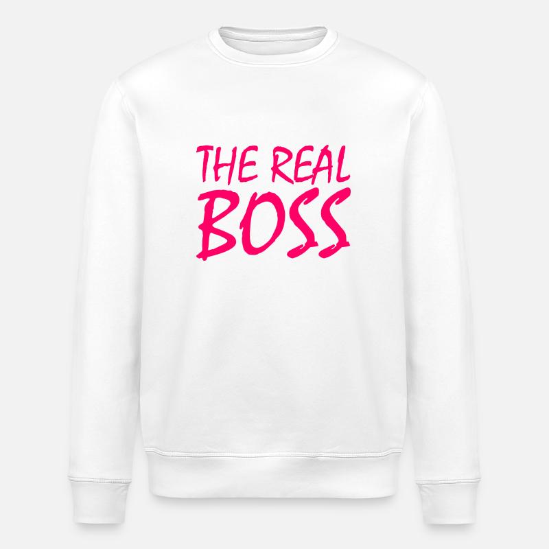The real boss - Stanley/Stella Unisex Bio-Sweatshirt ROLLER - Weiß