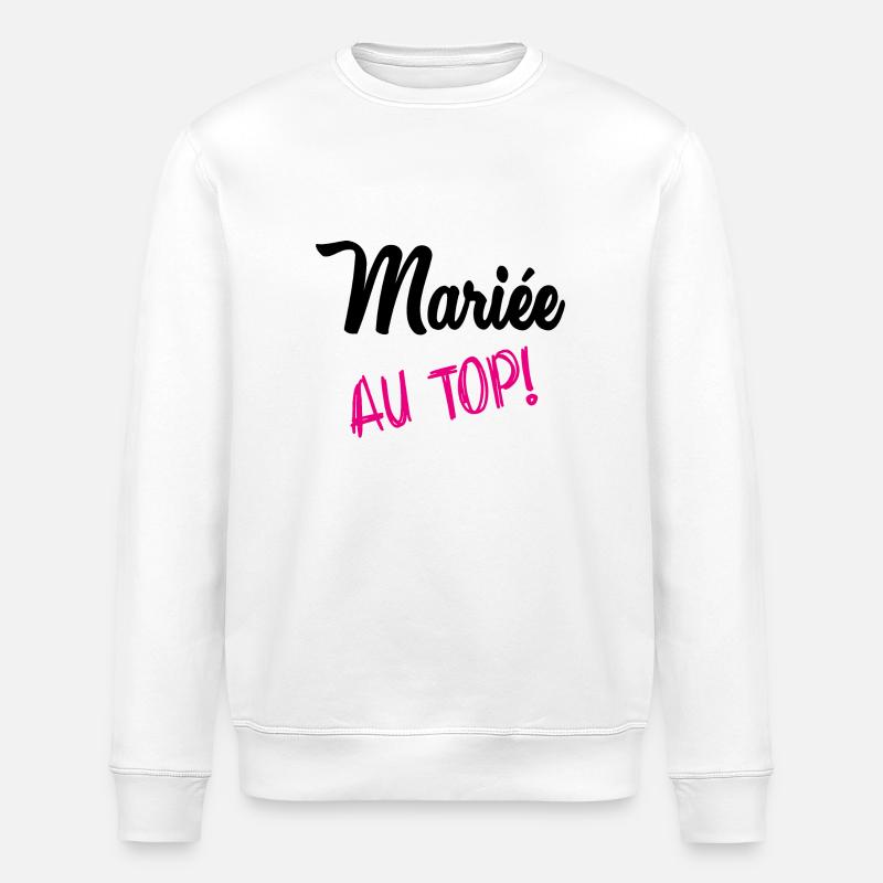MARIAGE - Sweat bio ROLLER Stanley/Stella Unisexe - blanc