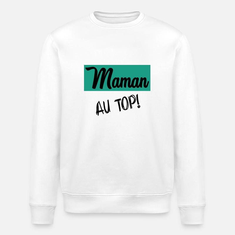 MAMA - Stanley/Stella Unisex Bio-Sweatshirt ROLLER - Weiß