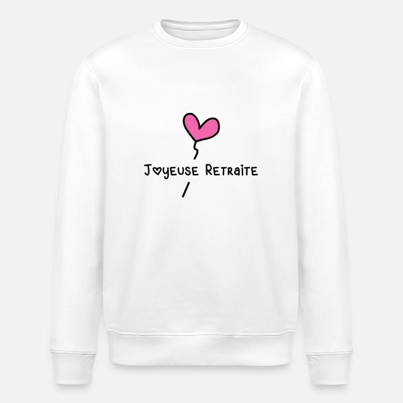 RUHESTAND - Stanley/Stella Unisex Bio-Sweatshirt ROLLER - Weiß