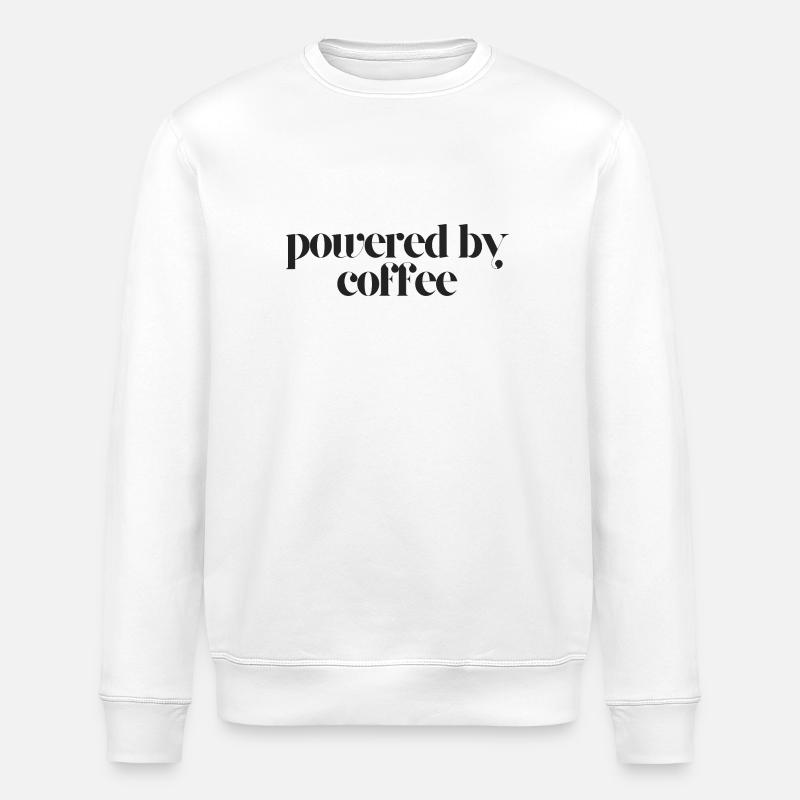 Angetrieben von Kaffee - Stanley/Stella Unisex Bio-Sweatshirt ROLLER - Weiß