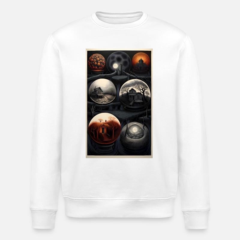 7 globes d’horreur - Sweat bio ROLLER Stanley/Stella Unisexe - blanc