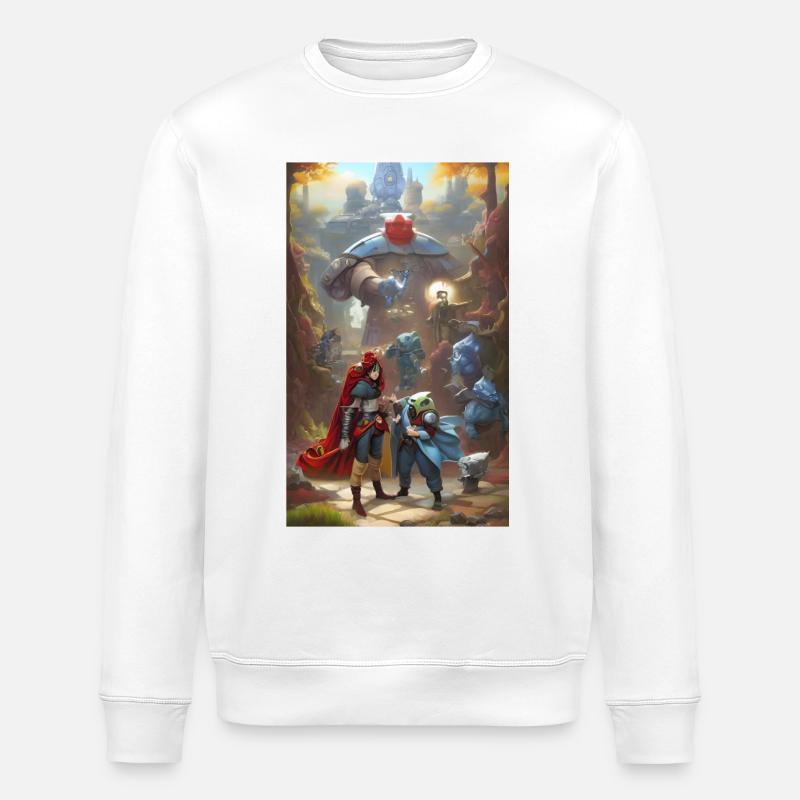 Fantasy Famille Aventure Paysage Scène - Sweat bio ROLLER Stanley/Stella Unisexe - blanc