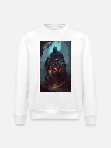 Dunkle Fantasy-Familiengeschichten - Stanley/Stella Unisex Bio-Sweatshirt ROLLER - Weiß
