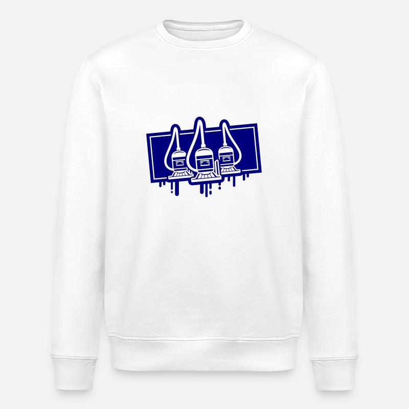 Staubsauger Icon - Stanley/Stella Unisex Bio-Sweatshirt ROLLER - Weiß