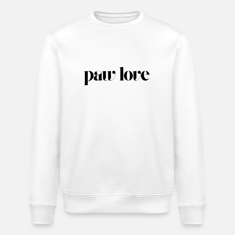 Pfoten-Liebe - Stanley/Stella Unisex Bio-Sweatshirt ROLLER - Weiß