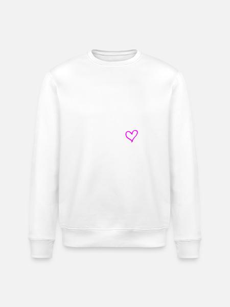 Ibiza 2024 Heart Trip - Stanley/Stella ROLLER Unisex Organic Sweatshirt - white