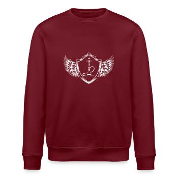 Bong Smoking Pipe Crest - Stanley/Stella ROLLER Unisex Organic Sweatshirt - burgundy - Front - Nik (191cm)