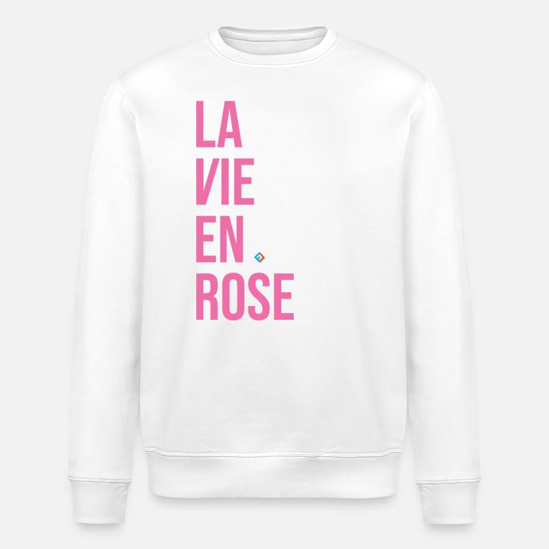 La Vie en Rose - Sweat bio ROLLER Stanley/Stella Unisexe - blanc