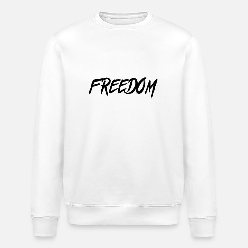 freedom - Stanley/Stella Unisex Bio-Sweatshirt ROLLER - Weiß