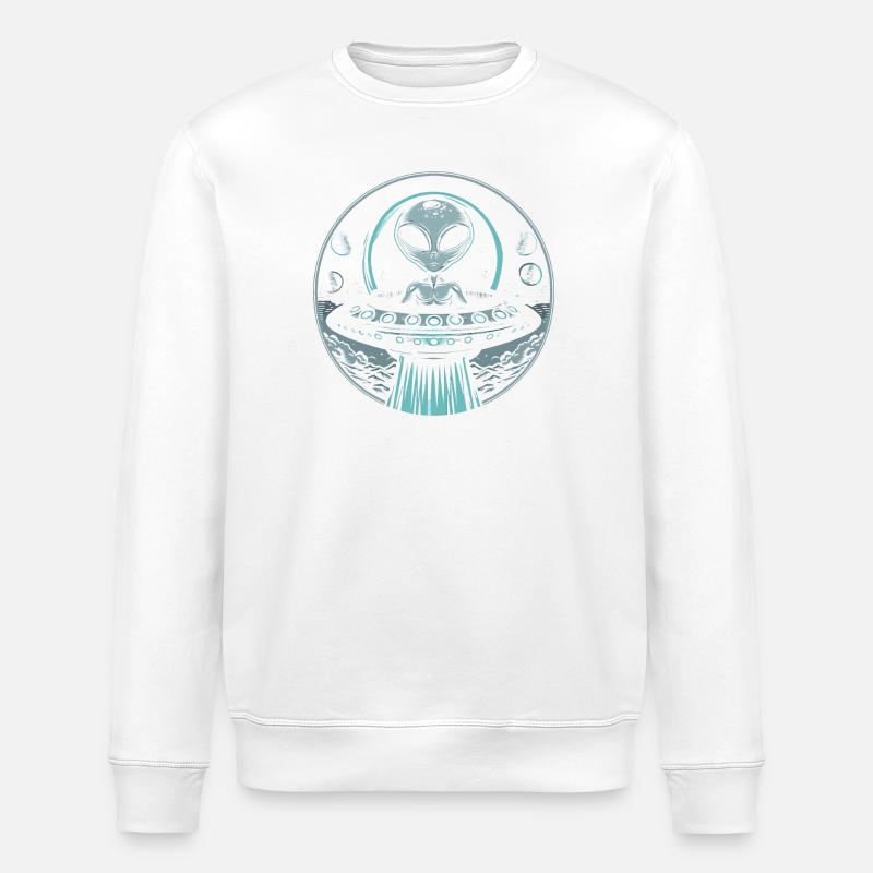 Alien - Sweat bio ROLLER Stanley/Stella Unisexe - blanc