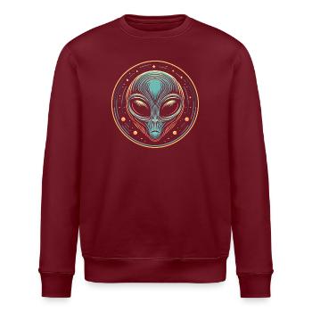Alien - Sweat bio ROLLER Stanley/Stella Unisexe - bordeaux - Devant - Nik (191cm)