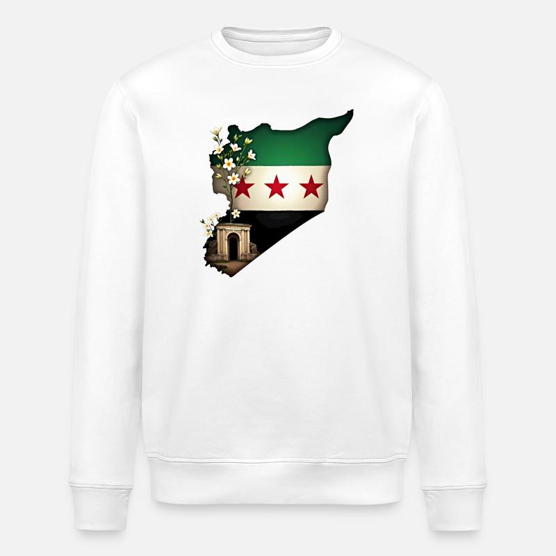 Syrie libre - Sweat bio ROLLER Stanley/Stella Unisexe - blanc