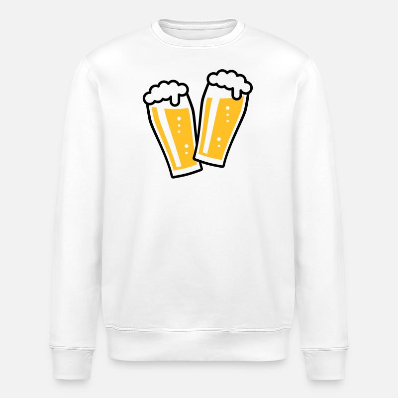 XDoppelter Willie (2) - Stanley/Stella ROLLER Unisex Organic Sweatshirt - white