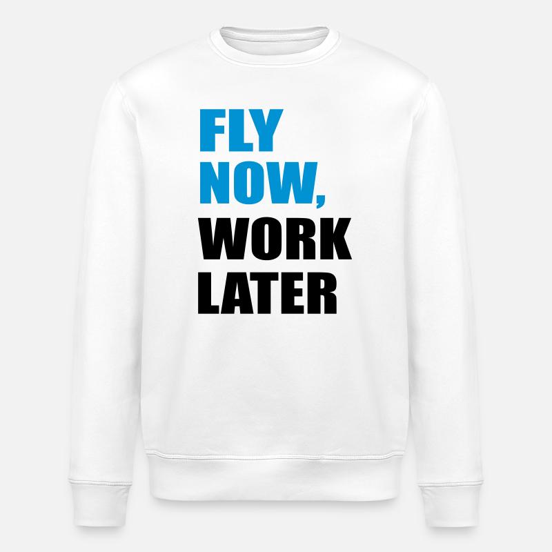 fly - Stanley/Stella ROLLER Unisex Organic Sweatshirt - white