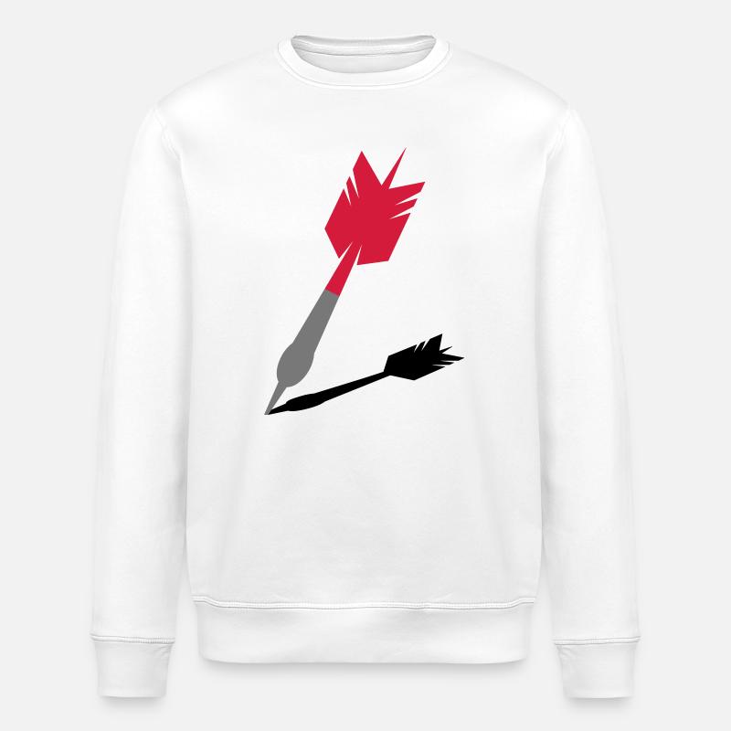 Une fléchette et son ombre - Sweat bio ROLLER Stanley/Stella Unisexe - blanc