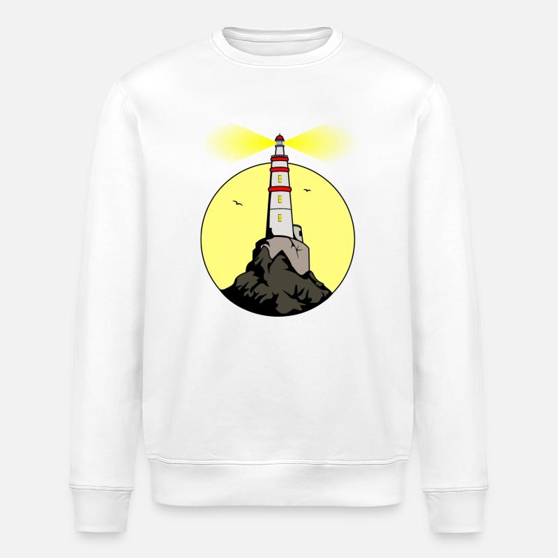 Leuchtturm - Stanley/Stella Unisex Bio-Sweatshirt ROLLER - Weiß