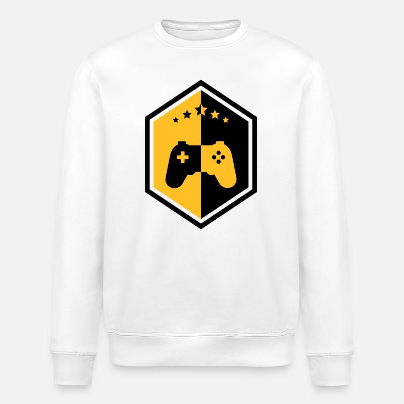 Gamer / Gaming - Stanley/Stella Unisex Bio-Sweatshirt ROLLER - Weiß