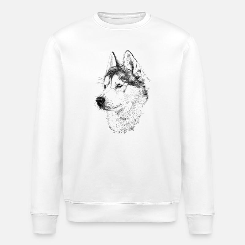 Husky - Stanley/Stella Unisex Bio-Sweatshirt ROLLER - Weiß