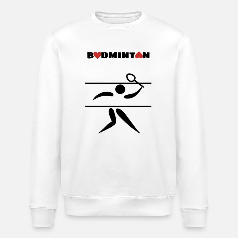 Badminton - Stanley/Stella Unisex Bio-Sweatshirt ROLLER - Weiß