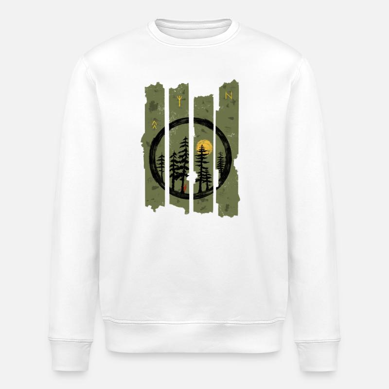 Runenwald - Stanley/Stella Unisex Bio-Sweatshirt ROLLER - Weiß