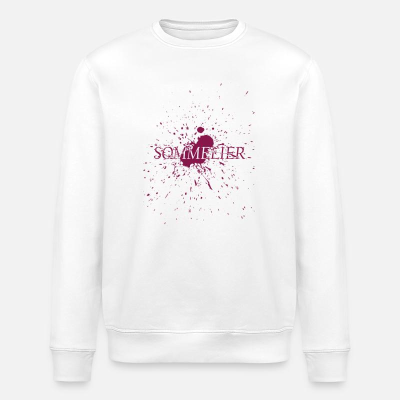 Sommelier - Conception du vin - Sweat bio ROLLER Stanley/Stella Unisexe - blanc