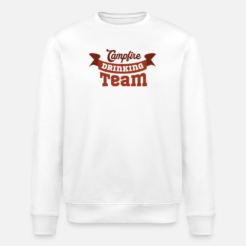 Équipe de camping Monogram Design - Sweat bio ROLLER Stanley/Stella Unisexe - blanc