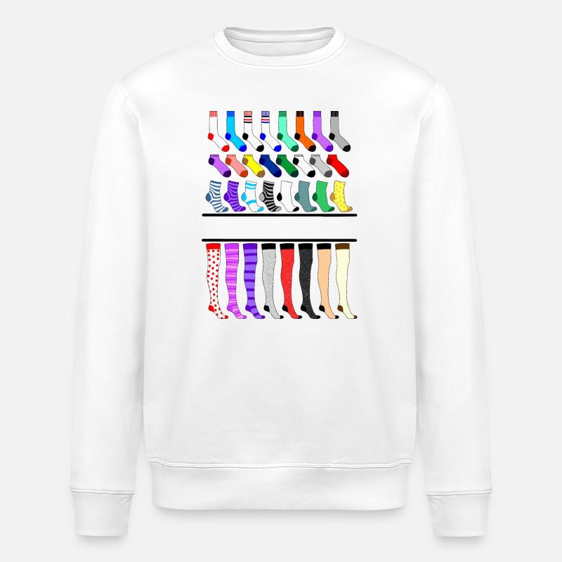 Chaussettes, bas, collants logo - Sweat bio ROLLER Stanley/Stella Unisexe - blanc