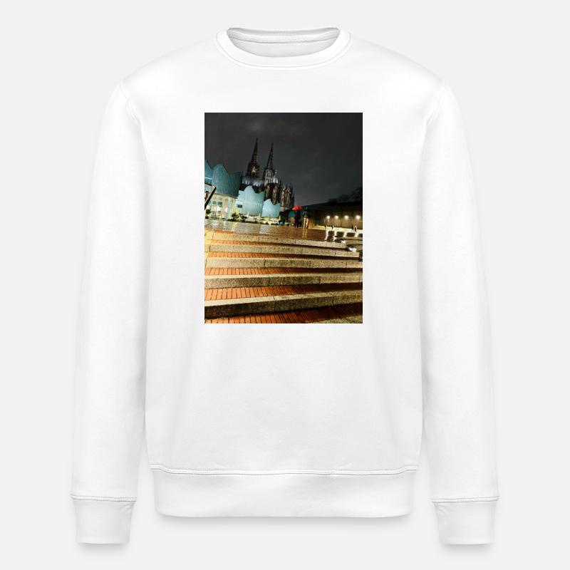 Kölner Dom - Stanley/Stella Unisex Bio-Sweatshirt ROLLER - Weiß