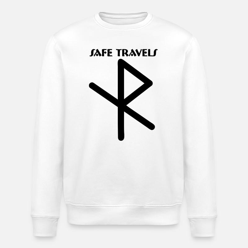 Symbole runique Viking en toute sécurité - Sweat bio ROLLER Stanley/Stella Unisexe - blanc