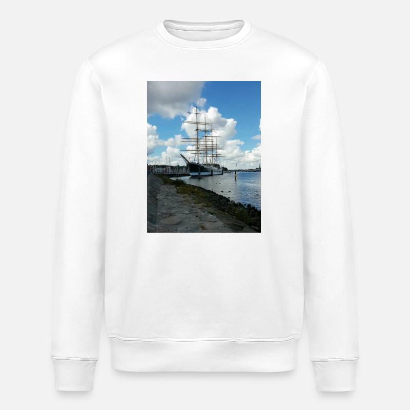 JensJensen - Stanley/Stella Unisex Bio-Sweatshirt ROLLER - Weiß